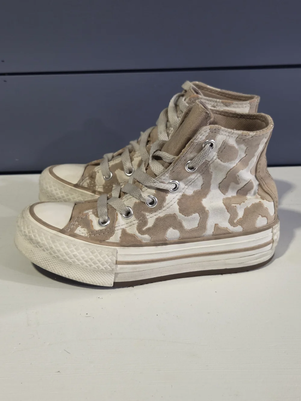 Converse Chuck Taylor All Star EVA Lift High Leopard Toddler Size 12 Shoes